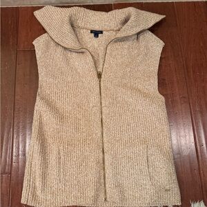 Tommy Hilfiger Womens Zippered Sweater Vest Medium